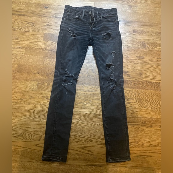 American Eagle Outfitters Other - American Eagle Outfitters Black Ripped Skinny Jeans